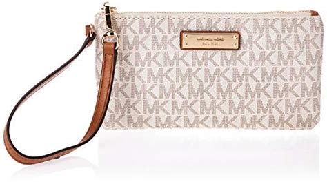 michael michael kors signature jet set item medium wristlet